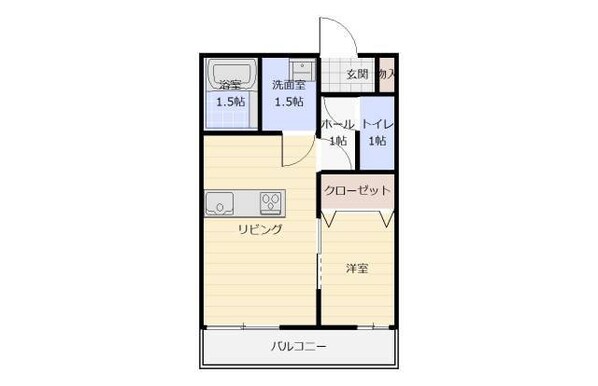 西牟田駅 徒歩22分 1階の物件間取画像